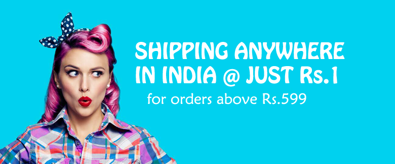 Free shipping anywhere in India for your Fashion Order